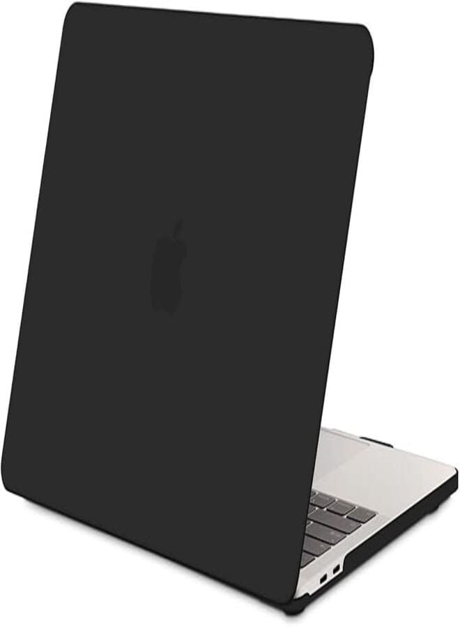 TECOOL Case for MacBook Pro 13 Inch M2 2022 M1 2020-2016, A2338 A2289 A2251 A2159 A1989 A1706 A1708, Matte Slim Plastic Protective Hard Case, Black
